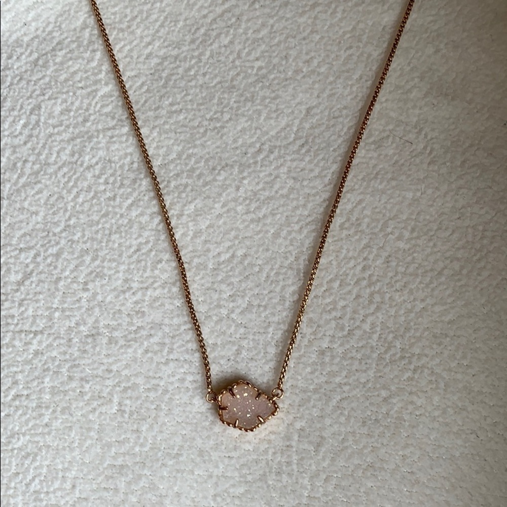Kendra Scott Tess Rose Gold Pendant Necklace